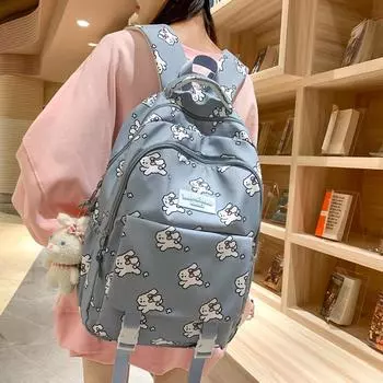 Школьный рюкзак с героями мультфильмов, студенческий женский рюкзак