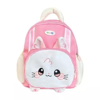 Школьный рюкзак с принтом кошачьего узора из дышащего нейлонового материала, подарок