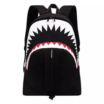Школьный рюкзак Shark Mouth - Ночная светящаяся сумка для ноутбука с зарядкой через USB CHINA