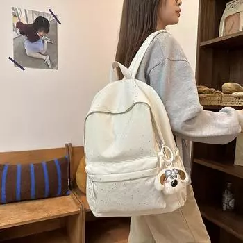 Школьный рюкзак Starling Sequin для учеников младших классов, легкий женский однотонный рюкзак чёрный