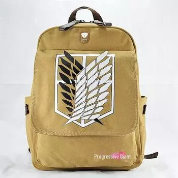Школьный рюкзак в стиле аниме «Атака титанов» — рюкзак Captain Canvas для студентов