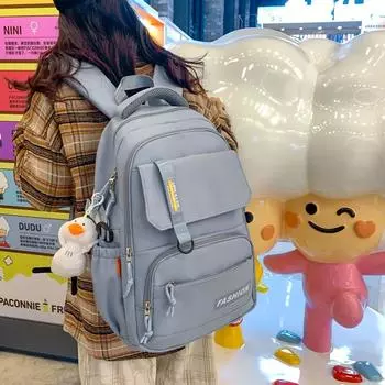 Школьный рюкзак в стиле кампуса, рюкзак для 3-6 классов, рюкзак для учащихся младших классов средней школы серый