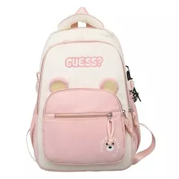 Школьный рюкзак в стиле колледжа, женский, большой емкости, компьютерный рюкзак, легкий, студенческий рюкзак розовый