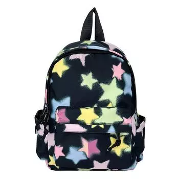 Школьный рюкзак Женский рюкзак Цвет Радужный рюкзак чёрный