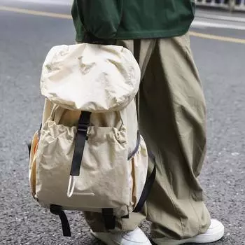 Школьный рюкзак женский водоотталкивающий рюкзак с завязками мужской спортивный дорожный рюкзак для велоспорта альпинизма чёрный