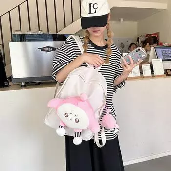 Школьный сезон школьный рюкзак женский, симпатичная кукольная сумка для девочки, японский повседневный рюкзак, рюкзак для кампуса в иностранном стиле синий