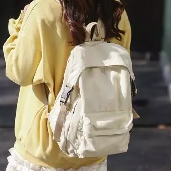 Школьный женский однотонный рюкзак большой емкости, мужской студенческий компьютерный рюкзак для кампуса чёрный