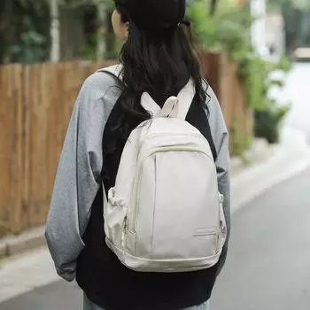 Школьный женский однотонный рюкзак для школьников младших и старших классов, уличный рюкзак, классная сумка