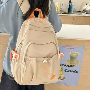 Школьный женский рюкзак, легкий студенческий рюкзак, дорожный рюкзак розовый