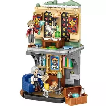 Школа магии LOZ Mini Block, смешанные цвета, популярные корейские игрушки