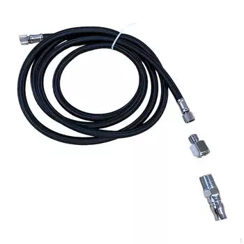 Шланг для аэрографа 180 см, профессиональный плетеный воздушный соединитель со стандартным фитингом 1/8 для