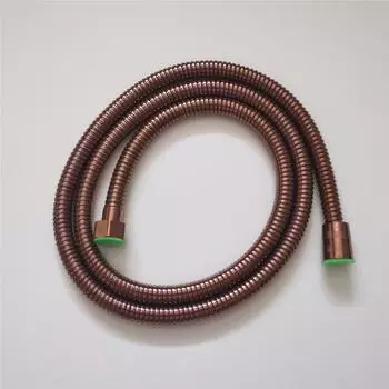 Шланг для душа из нержавеющей стали 304, 1,5 м, черный/розовое золото/золото/антикварный, высококачественный шланг для смесителя, гибкий толстый силиконовый шланг 150cm&DN15 розового золота