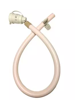 Шланг для городского газа 60 см с мягкой резинкой для шланга. Резиновая муфта QGS10 для городского газа [Для газа] чёрный