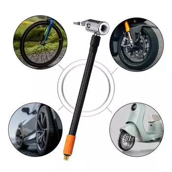 Шланг для накачивания шин автомобиля M6, фиксирующий воздушный патрон со стандартным клапаном для шин, адаптер для шланга с тонкой резьбой, деталь для быстрой накачки