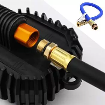 Шланг для накачки шин, портативный воздушный компрессор, резиновый шланг для воздуха, резиновый шланг для автомобиля, мотоцикла синий