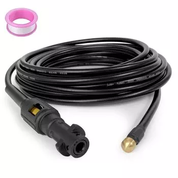 Шланг для прочистки труб, совместимый со шлангом для прочистки труб Karcher, 20 м, подходит для K2 K3 K4 K5 K6 K7 чёрный