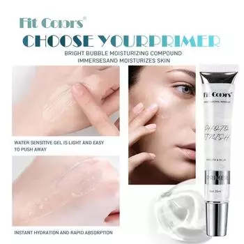 Шланг для сброса цветов Fit Colours Переднее молочко для фиксированного макияжа, Felon, Velvet Control, увлажняющее гладкое лицо, основа под макияж Молочко перед макияжем 1pcs