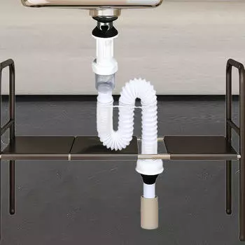 Шланг для сливной трубы раковины в ванной комнате, простая установка, удлинительная трубка для сточных вод