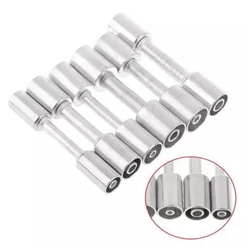 Шланг кондиционера автомобиля Модернизированный обжимной прямой фитинг из алюминиевого сплава для кондиционера с уменьшенным барьером шланг 3/8 1/2 5/8