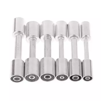 Шланг кондиционера автомобиля Модернизированный обжимной прямой фитинг из алюминиевого сплава для кондиционера с уменьшенным барьером шланг 3/8 1/2 5/8