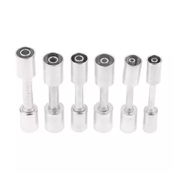 Шланг кондиционера автомобиля Модернизированный обжимной прямой фитинг из алюминиевого сплава для кондиционера с уменьшенным барьером шланг 3/8 1/2 5/8 134 1/2