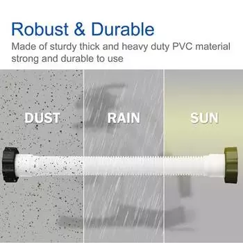 Шланг насоса для бассейна Yousheng 11535, 16-дюймовый шланг для бассейна, соединительный шланг, сменная часть для насосов для песчаных фильтров в бассейне, системы соленой воды белый
