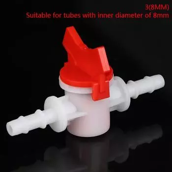 Шланг с колючкой, двухходовой пластиковый шаровой кран, аквариум, сад, микроразъем для орошения