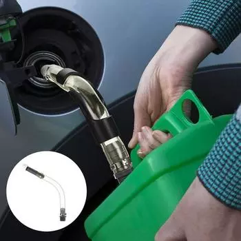 Шланг топливной канистры VP Racing с резьбовым соплом Простая установка Герметичная конструкция Прозрачный ПВХ топливный шланг Запасная часть серый