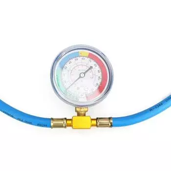 Шланг зарядки AC U с манометром Шланг зарядки A/C R134A Автоматическое обслуживание Эффективная зарядка для систем кондиционирования воздуха R134A CHINA