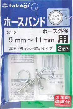 Шланговая лента Takagi Шланговая лента Высокого давления Драйвер Тип затяжки Шланг Внешний диаметр G118: 9мм~11м