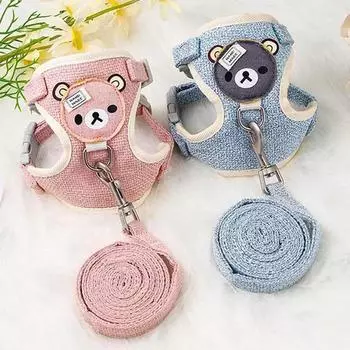 Шлейка для котят Ошейник для питомца Товары для кошек Мелкие породы Товары для питомцев Ошейники Товары для котят Шлейка для щенков Вещи S белый