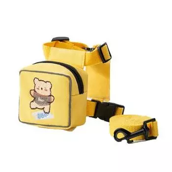 Шлейка для школьной сумки Yogiso Puppy, желтая