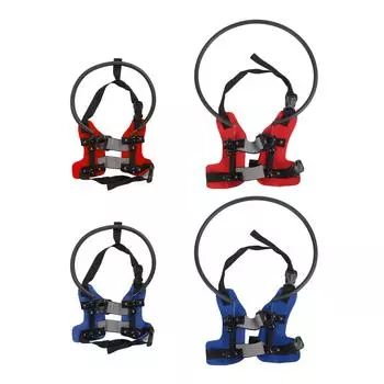 Шлейка для слепых собак, домашних животных, противоударные регулируемые бамперы, направляющее устройство, простая фиксация Blue S for 410kg Dogs