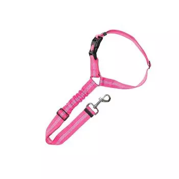 Шлейка для собак для автомобиля, регулируемая шлейка для собак с резинкой и полосками, аксессуары для путешествий для собак, оранжевый