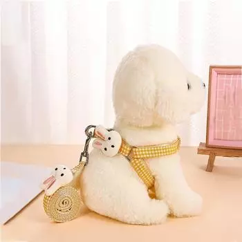 Шлейка для собак для маленьких собак, кошек, регулируемый ошейник для котенка, шлейка для домашних животных с поводком, клетчатый нагрудный жилет, поводок, поводки для собак, аксессуары S красный