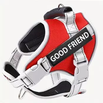 Шлейка для собак маленьких и средних пород, регулируемый светоотражающий жилет для домашних животных, шлейка для прогулок на свежем воздухе S