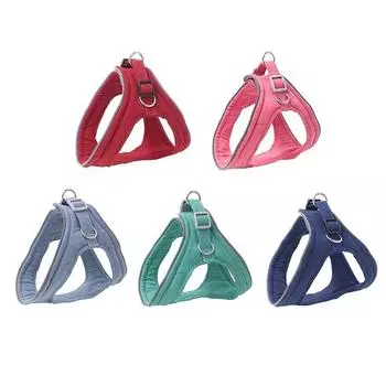 Шлейка для собак, ошейник для кошек, тренировочный ошейник, регулируемые поводки для маленьких щенков, нагрудные ремни, поводок на груди S зелёный