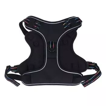 Шлейка для собак, регулируемая, нагрудная, дышащая, легкая, для прогулок с домашними животными, для кемпинга и путешествий M