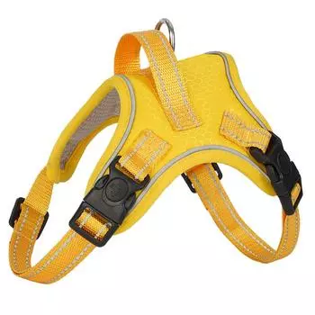 Шлейка для собаки, седло для питомца, быстро надеваемая конструкция, защита, ультралегкий нагрудный ремень, безопасность, защита от разрыва, взрывозащищенный жилет для собаки L