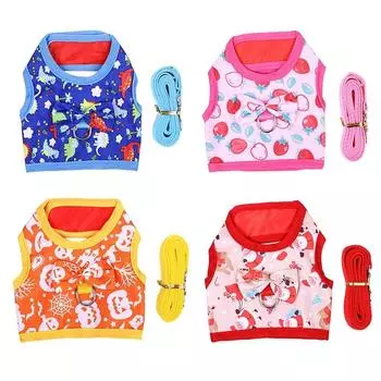 Шлейка и поводок для мелких домашних животных, жилет для кроликов, защищающий от побега морских свинок и мышей M