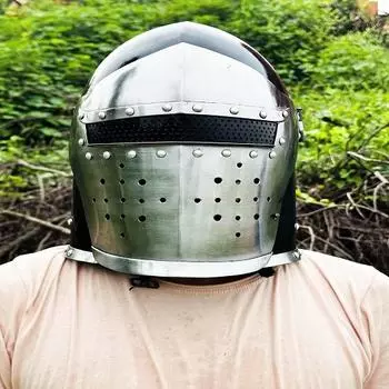 Шлем Барбути, доспехи, шлемы римского рыцаря с внутренним вкладышем, шлем X-man, средневековые доспехи, серебряный шлем для косплея, подарок