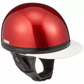 Шлем Bike Parts Center, полукепка, пробкового типа, красный глиттер, один размер подходит большинству (Окружность головы 57см~менее 60см) 700109