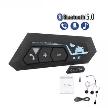Шлем Bluetooth-гарнитура EDR Стерео Беспроводная громкая связь Интеллектуальный голос Перезаряжаемый Выносливость Водонепроницаемый с микрофоном для мотоцикла Велоспорт Hard Mic For Half Hetmet