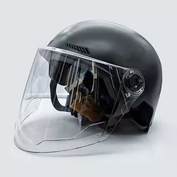 Шлем для электрического мотоцикла национального стандарта, всесезонный, универсальный, летняя защита от солнца, новый регулируемый капюшон
