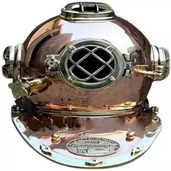 Шлем для дайвинга Mark V ВМС США, тяжелый, из меди и латуни, полноразмерный, 18 дюймов, ручной работы