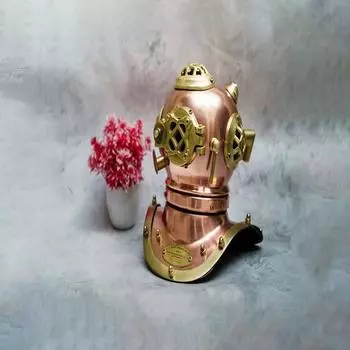 Шлем для дайвинга Scuba Mark V с отделкой из меди, изготовленный вручную, миниатюра для декора или подарка, офисного декора, коммерческого подарка