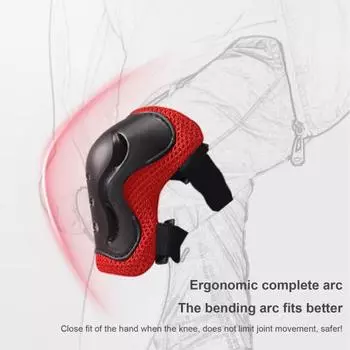 Шлем для малышей с наколенниками и налокотниками, комплект защитного снаряжения, ударопрочный амортизирующий комплект шлема для скутера, скейтборда синий