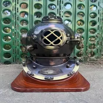 Шлем для подводного плавания ВМС США, водолазный шлем Mark V, шлем для глубоководного дайвинга, старинный морской водолазный шлем 45,72 см