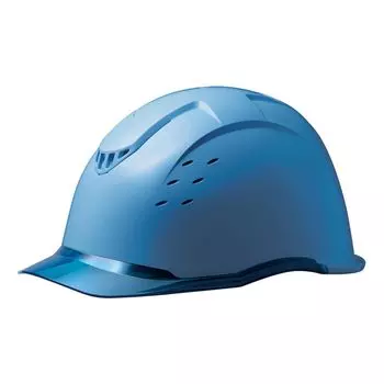 Шлем для работы ПК прозрачный козырек с вентиляционными отверстиями дождевик SC13PCLV RA с КП [Midori Anzen] синий/синий