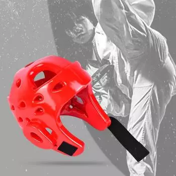 Шлем для тхэквондо, шлем для каратэ, защита головы, головной убор для боевых искусств, шлем для тайского бокса, шлем для кикбоксинга для детей и взрослых S красный